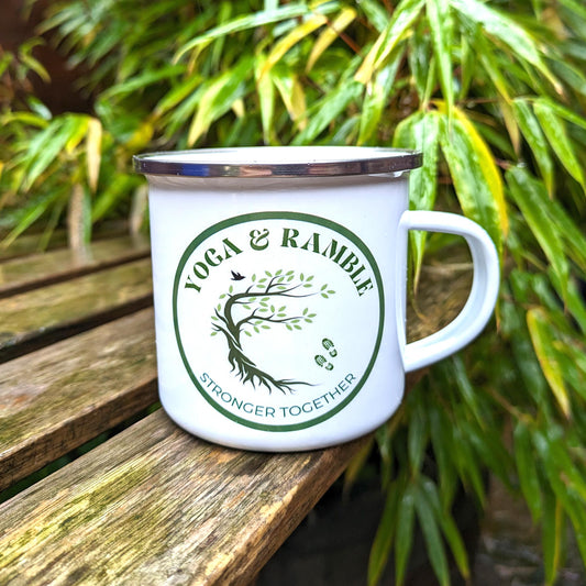 Enamel Logo Camping Mug