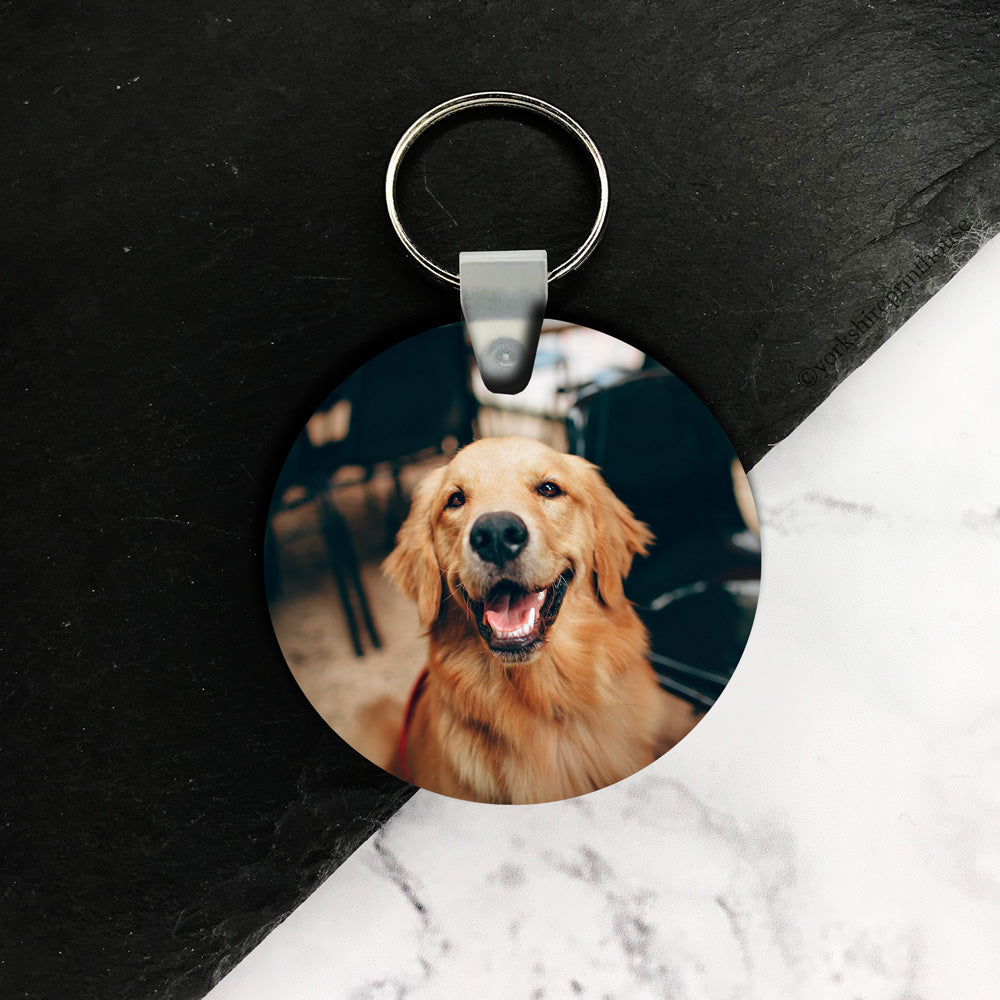 Custom Photo Circle Keyring