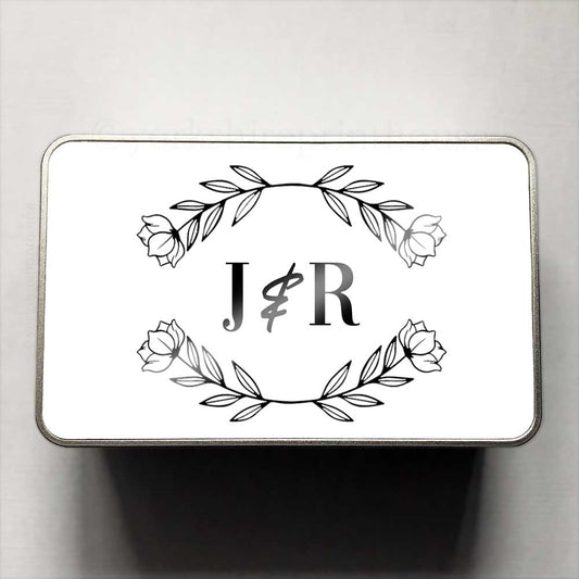 Floral Initials Tin