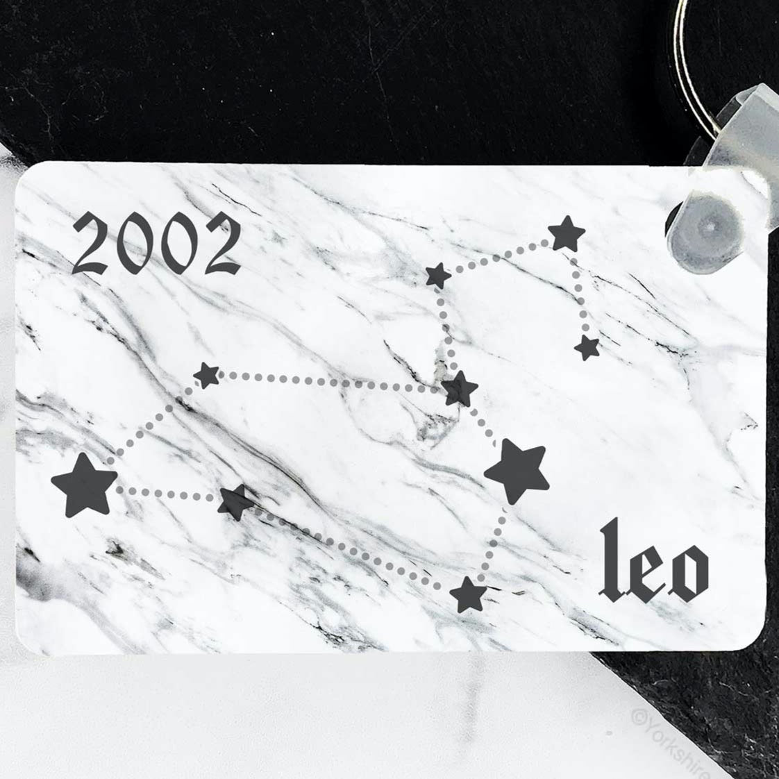 Custom Year Astrological Zodiac Keyring